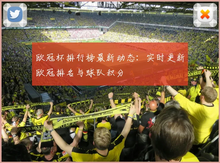 欧冠杯排行榜最新动态：实时更新欧冠排名与球队积分